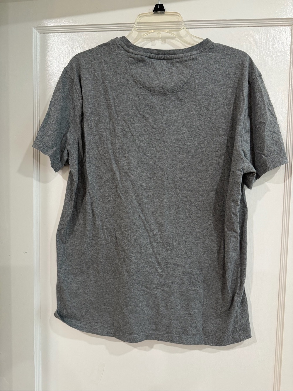 Calvin Klein Men's Short Sleeve Crewneck T-Shirt in Heather Gray - Picture 6 of 7
